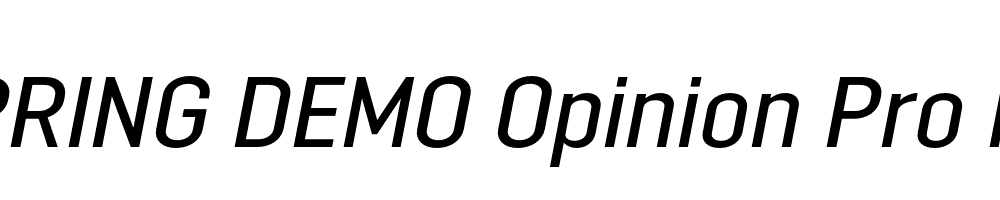  DEMO Opinion Pro Md Italic