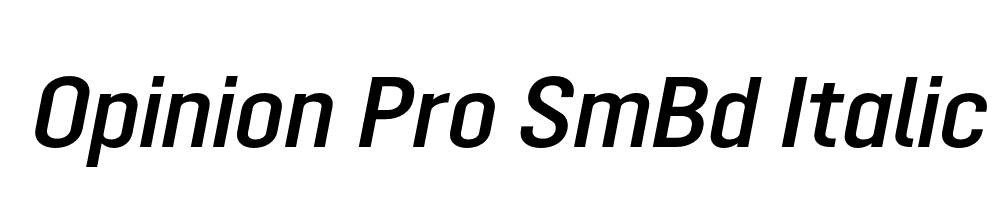 Opinion Pro SmBd Italic