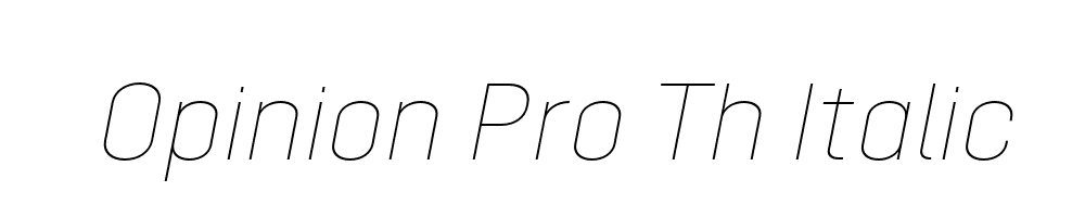 Opinion Pro Th Italic