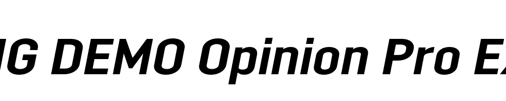  DEMO Opinion Pro Ex Bold Italic