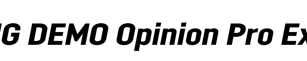  DEMO Opinion Pro Ex ExBd Italic