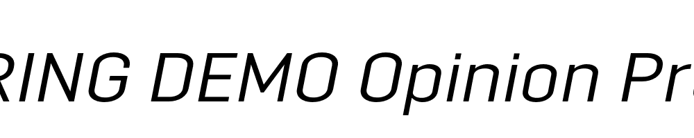  DEMO Opinion Pro Ex Italic