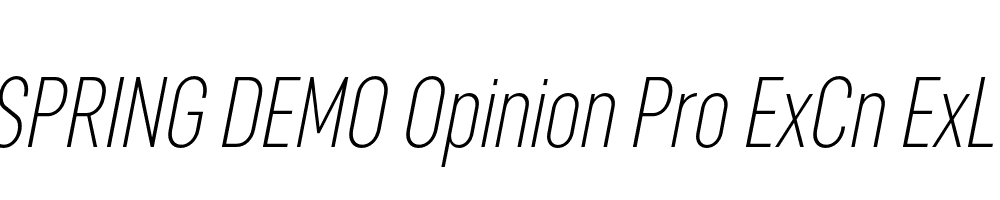  DEMO Opinion Pro ExCn ExLt Italic