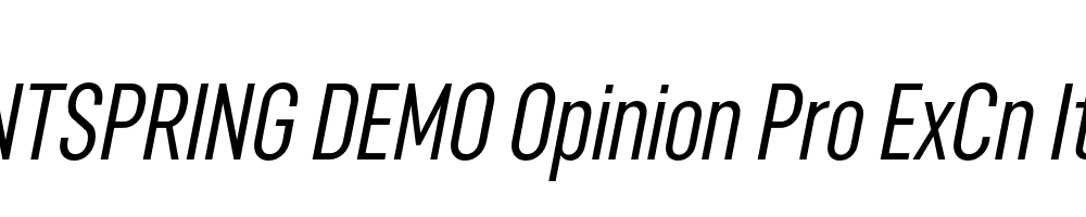  DEMO Opinion Pro ExCn Italic