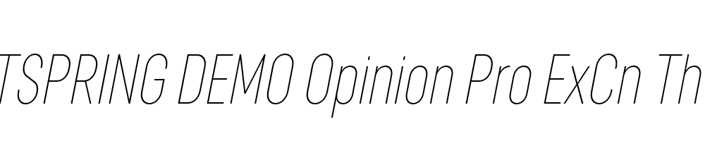  DEMO Opinion Pro ExCn Th Italic