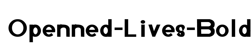 Openned-Lives-Bold