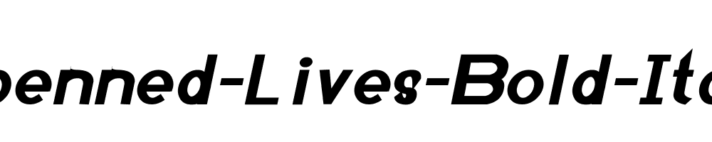 Openned-Lives-Bold-Italic