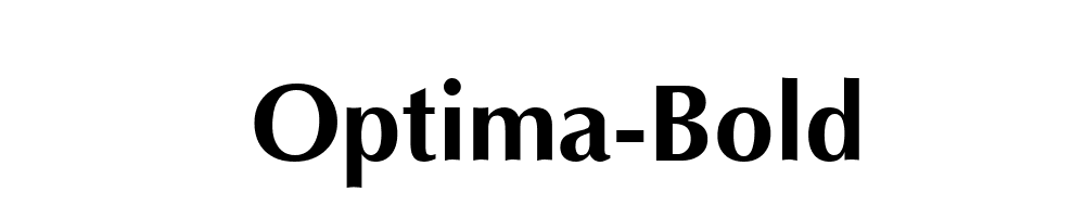 Optima-Bold