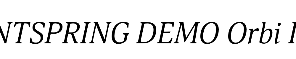  DEMO Orbi Italic