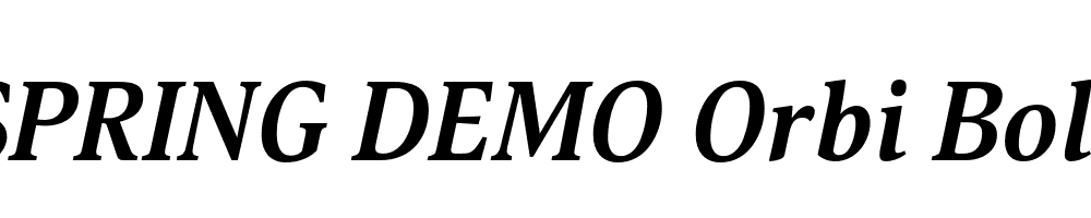  DEMO Orbi Bold Italic