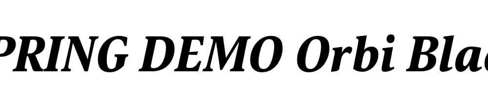  DEMO Orbi Black Italic