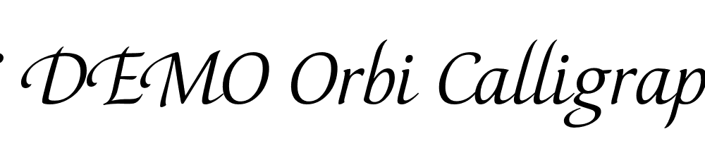  DEMO Orbi Calligraphic Two Regular