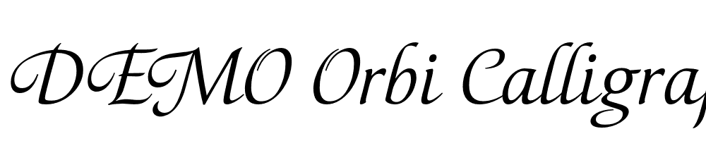  DEMO Orbi Calligraphic Three Regular