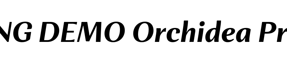  DEMO Orchidea Pro Bold Italic