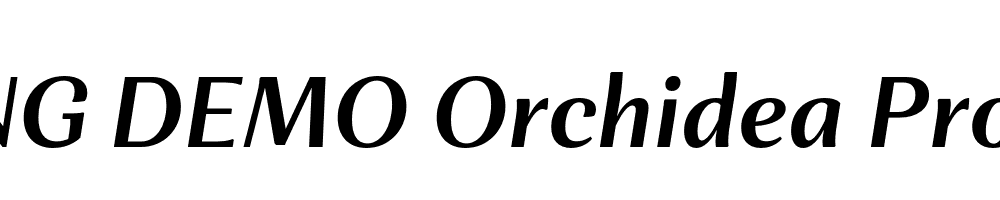  DEMO Orchidea Pro SmBd Italic