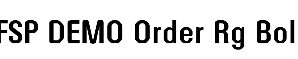 FSP DEMO Order Rg Bold