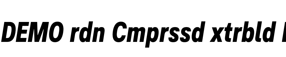 FSP DEMO rdn Cmprssd xtrbld Italic