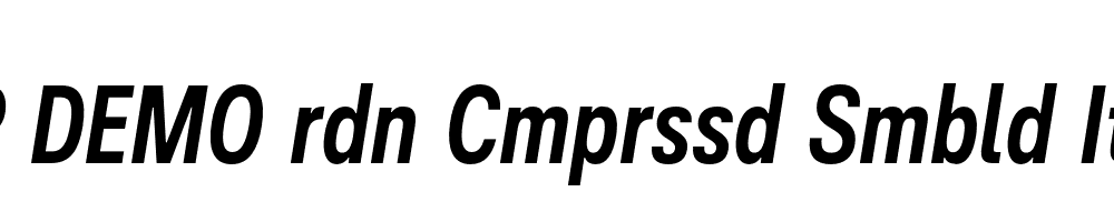 FSP DEMO rdn Cmprssd Smbld Italic