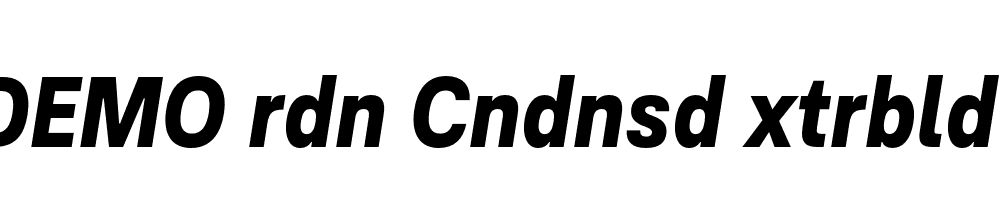 FSP DEMO rdn Cndnsd xtrbld Italic