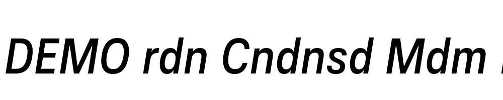 FSP DEMO rdn Cndnsd Mdm Italic