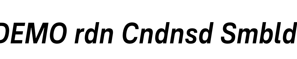 FSP DEMO rdn Cndnsd Smbld Italic