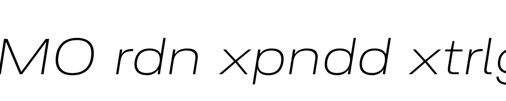 FSP DEMO rdn xpndd xtrlght Italic