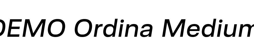 FSP DEMO Ordina Medium Italic