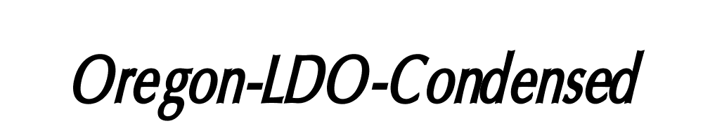 Oregon-LDO-Condensed