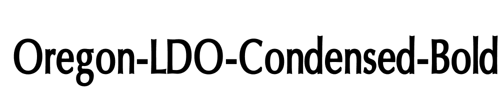 Oregon-LDO-Condensed-Bold