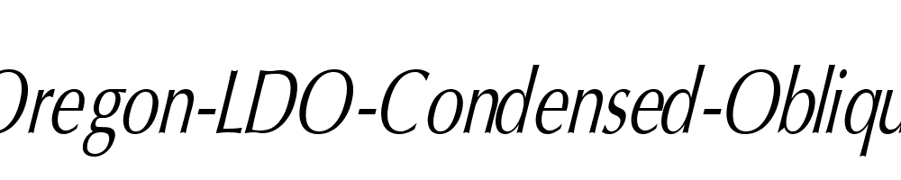 Oregon-LDO-Condensed-Oblique