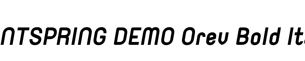  DEMO Orev Bold Italic