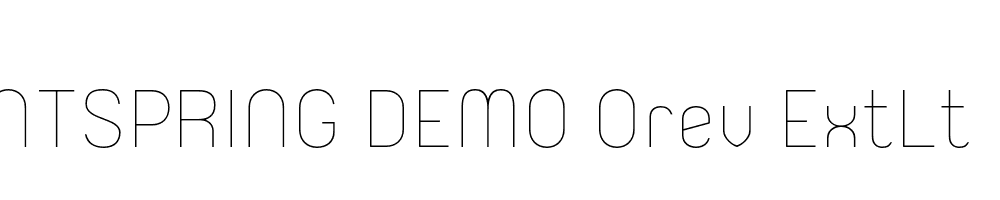  DEMO Orev ExtLt Bold