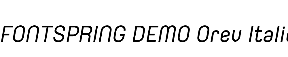  DEMO Orev Italic