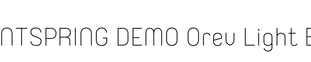  DEMO Orev Light Bold