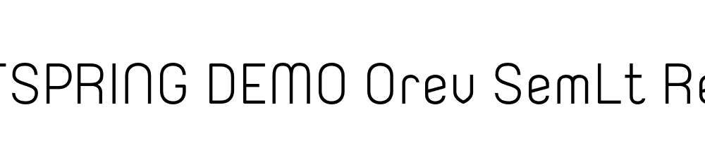  DEMO Orev SemLt Regular