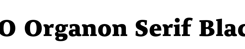 FSP DEMO Organon Serif Black Regular