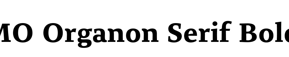 FSP DEMO Organon Serif Bold Regular