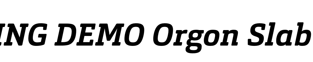  DEMO Orgon Slab Bold Italic