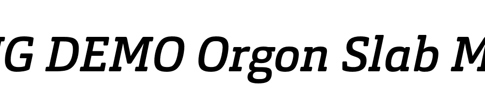  DEMO Orgon Slab Medium Italic