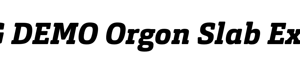  DEMO Orgon Slab ExtraBold Italic