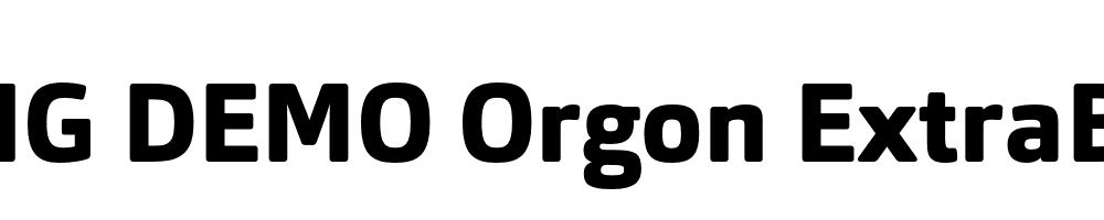  DEMO Orgon ExtraBold Regular