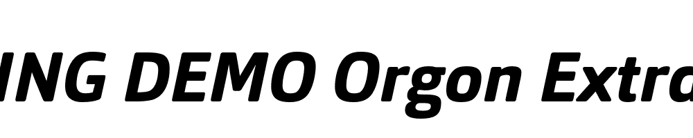  DEMO Orgon ExtraBold Italic