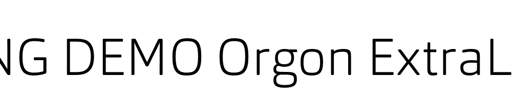  DEMO Orgon ExtraLight Regular