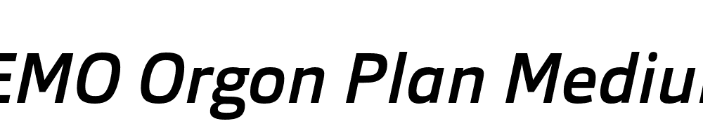 FSP DEMO Orgon Plan Medium Italic