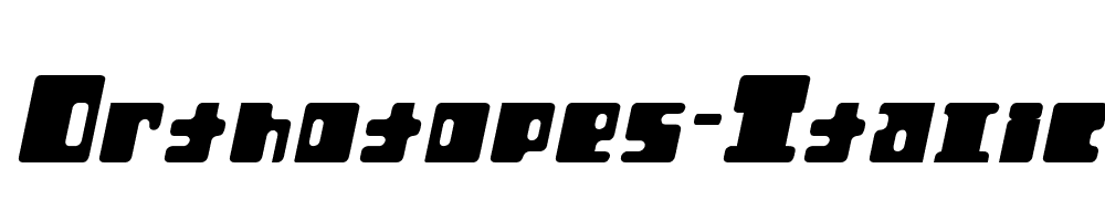 Orthotopes-Italic