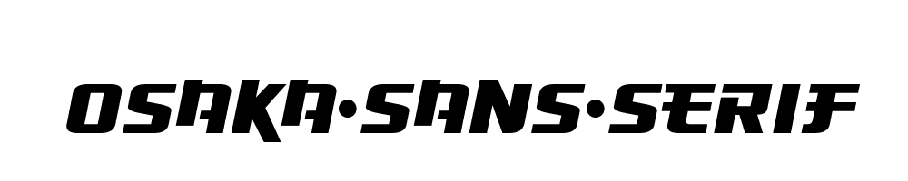 Osaka-Sans-Serif