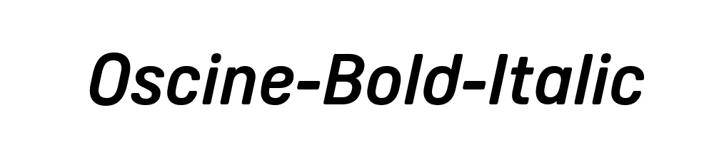 Oscine-Bold-Italic