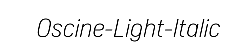 Oscine-Light-Italic