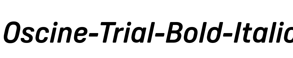 Oscine-Trial-Bold-Italic