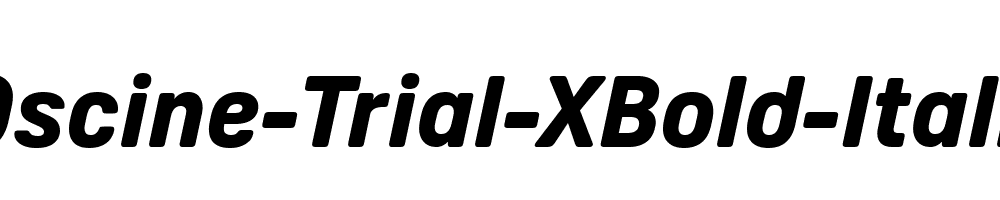 Oscine-Trial-XBold-Italic